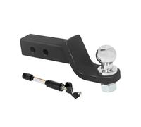 UYCHYTQR Cubierta Gancho Remolque Brazo Remolque Bola Enganche 2 Pulgadas 6000 Lbs con Pasador Bloqueo Fijo 5cmx5cm Brazo Tubo Boca Cuadrada Remolque Automóvil Cubierta Gancho Remolque(Negro)