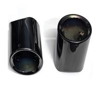 UYCHYTQR Garganta Trasera Cola Boquilla De Escape para B&MW Serie 5 520i 523i 525i F10 F11 F07 E12 E28 E34 E39 E60 E61 Accesorios para Coche(Titanium Black 2PCS)