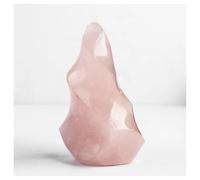UYCUODLUY 1 antorcha de Llama Cristal Cuarzo Rosa Aura 100-130 g