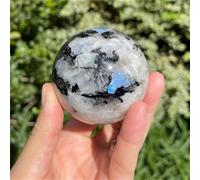 UYCUODLUY 1 Pieza de Adorno Bola Piedra Lunar arcoíris 6-7 cm con Forma Esfera, decoración for el hogar, navideña, for Fiestas