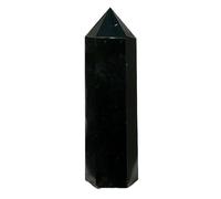 UYCUODLUY 1 Pieza de Cristal de Cuarzo turmalina Negra de 400-450 g, Pulido en Forma de Torre.