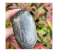 UYCUODLUY 1 Pieza de Piedra Palma obsidiana Plateada Cristal 5-6 cm, Regalo Piedras Preciosas