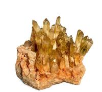 UYCUODLUY 1 Pieza de Piedra restauración racimo Cristal Cuarzo Amarillo 410-500 g