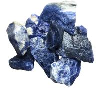 UYCUODLUY 200-210 g por Paquete Piedras ásperas de sodalita Azul cruda Cristal Decoración del hogar