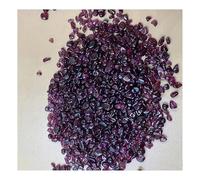 UYCUODLUY 50-55 g (un Paquete) Grava de Granate Rojo en Bruto Cristal Cuarzo Decoración for el hogar y jardín