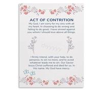 UYCUODLUY Act Of Contrition Poster Canvas Wall-Art Faith Based Decor for Bedroom Office(Framed,08x12inch(20x30cm))