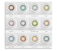 UYCUODLUY Beauty Salon Decor Poster Color Lens Guide and Eye Chart Wall-Art for Inspiration(Framed,16x24inch(40x60cm))