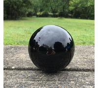 UYCUODLUY Black Obsidian Sphere Crystal Ball Polished Stones Crystals Feng Shui for Decoration +Pedestal (Color : 5cm-6cm)