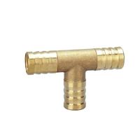 UYCUODLUY Brass Pipe Fitting Straight Elbow T Y X Shape 2 3 4 Way Connector for 6mm to 8mm 10mm 14mm 16mm 19mm Copper Water Tube(T 3 Way,6mm)