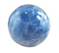 UYCUODLUY Celestite Crystal Ball,Home Office Blue Decorative Balls,Large Crystals Sphere Sculpture,Fengshui,75~80mm