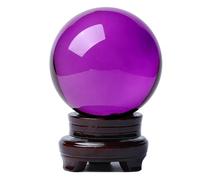 UYCUODLUY Clear Rainbow Amethyst Purple Crystal Quartz Ball Sphere Orb Spiritual,20cm