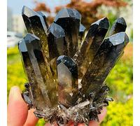 UYCUODLUY Clear Tea Crystal Gemstone Cluster Sample Ornaments (Size : 240-270g)