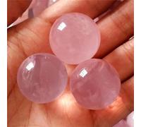 UYCUODLUY Decorative Ornaments Rose Quartz Ball Crystal Stone Decoration (Size : 1.6-1.8cm)