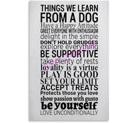 UYCUODLUY Dog Wisdom Quote Poster Life Lessons Learned from Dogs Home Decor(Unframed,12x18inch(30x45cm))