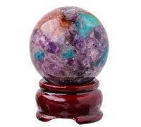UYCUODLUY Duobao Crystal Ball with Stand, Polished Decoration,Real Quartz Sphere Scrying for Feng Shui Home & Office
