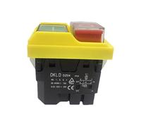 UYCUODLUY DZ04 4 Pins Waterproof Electromagnetic Push Button Switches Start Stop Switch for Grinding Machine 250VAC 8(6) A