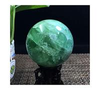 UYCUODLUY Feng Shui Ornaments Crystal Ball/Photography Ball Green Cracked Office Auspicious Stone Carving Polished Gift for Photography Decoration (6CM)