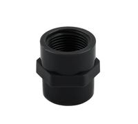 UYCUODLUY Garden Pipe Fitting Female Thread Dark Grey PVC Accessory Garden Irrigation Water Pipe Connectors Tube Joints(20mm 1I2Inch(1pc))