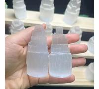 UYCUODLUY Lámpara de Mesa Decorativa Cristal selenita 55-65 mm con Cristales Limpieza y Recarga Espiritual