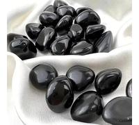 UYCUODLUY Piedras pulidas de obsidiana Negra 190-200 g, Cristales Irregulares, Piedras Preciosas for decoración del hogar según el Feng Shui