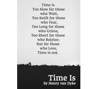 UYCUODLUY Poetry Wall Art Time is a Poem - Christmas Themed Inspirational Print for Bedroom Decor and Festive Home Styling(Unframed,08x12inch(20x30cm))