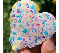 UYCUODLUY Rainbow Crystal Cluster Quartz Halo Gem Home Decoration Series Gifts (Size : 400-500g)