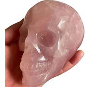 UYCUODLUY Rose Quartz Crystal Hand Carved Skull Carving Skulls for Decorate Home Decor(10pcs)