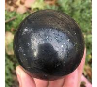 UYCUODLUY Shungite Crystal Black Ball Stone Ornaments Home Decoration Decor(40mm)