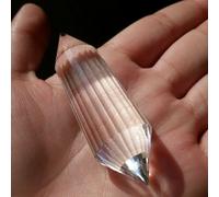 UYCUODLUY Stone 24Sided Clear Double Terminated Vogel Inspired Crystal Wand