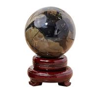 UYCUODLUY Volcanic Agate Ball Quartz Crystal Sphere +Base,70~80mm