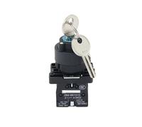 UYCUODLUY XB2-EG21 22mm 2 Position Key Control knob Switch 1NO Self Locking/Self Reset selector Knob Switch