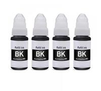 UYDFXA Botella de Tinta a Base de Agua Compatible con Impresora G2510 G3500 G3501 G3510 G4500 G4510 G4511(4pcs BK)