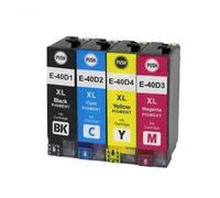 UYDFXA Cartucho de Tinta pigmentada T40D Compatible T40D1 T40D2 T40D3 T40D4 para impresoras de inyección de Tinta SureColor SC-T3100 SC-T5100 SC-T2100(1SET)