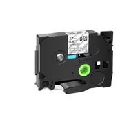 UYDFXA Negro de TZE 231 en la Cinta Blanca 12m m de la Etiqueta Compatible con Tz231 131 241 para la Impresora de Etiquetas H110(White on Clear)