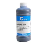 UYDFXA Recarga de Tinta Universal de 500ml Compatible con Tinta de Tinte para Impresora T1711 T2001 T1661 T2551 T2991 T410 T8651 7921 7931 220 7891 7901(500ML Dye Ink-C)