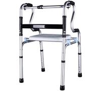 UYDJAKX Andador plegable con marco para caminar - Andador compacto para ancianos - Marco de altura ajustable - para ayuda de movilidad y transporte, estrella de luz
