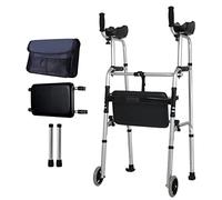 UYDJAKX Andadores para personas mayores con reposabrazos, almohadilla de apoyo para caminar, altura ajustable, aleación de aluminio grueso, rehabilitación, auxiliar, ancianos, estrella de luz D