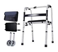 UYDJAKX Andadores para personas mayores con reposabrazos, almohadilla de apoyo para caminar, altura ajustable, aleación de aluminio grueso, rehabilitación, auxiliar, ancianos, estrella B de luz