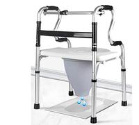 UYDJAKX Walker para ancianos, marco de movilidad plegable ligero con ruedas y asiento, ayuda para caminar para personas mayores y discapacitadas Star of Light