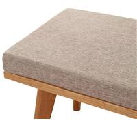 uyeoco Cojín de Banco Exterior 150x50 90x40 de Jardin Interiore Cojín para Asiento Silla, para Patio, Cocina, Comedor, Columpio, Lavable Cover, Antideslizante(Beige,120x40x3cm)