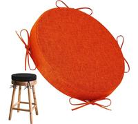 uyeoco Cojín Redondo Antideslizante para Silla con Correas Elásticas y Hebillas, Cojín Redondo para Taburete Alto, Cojín de Asiento Resistente para Hogar y Oficina(Color 11,25x3cm/10x1in)