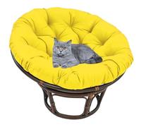 uyeoco Cojín Redondo para Silla Papasan de Jardín para Silla Mecedora Cesta Colgante Silla Papaya Cojín Redondo para Columpio de Ratán(#6,60x60cm)