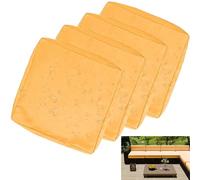uyeoco Impermeable Exterior Funda de Cojín de Asiento de Sofá con Cremallera, Funda de cojín Impermeable para Sillas, Sofás y Muebles de Ratán en Patios y Jardines(R16,55x45x10cm(4pc))