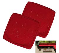 uyeoco Impermeable Exterior Funda de Cojín de Asiento de Sofá con Cremallera, Funda de cojín Impermeable para Sillas, Sofás y Muebles de Ratán en Patios y Jardines(R12,60x55x10cm(2pc))