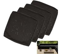 uyeoco Impermeable Exterior Funda de Cojín de Asiento de Sofá con Cremallera, Funda de cojín Impermeable para Sillas, Sofás y Muebles de Ratán en Patios y Jardines(R4,60x55x10cm(4pc))
