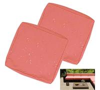 uyeoco Impermeable Exterior Funda de Cojín de Asiento de Sofá con Cremallera, Funda de cojín Impermeable para Sillas, Sofás y Muebles de Ratán en Patios y Jardines(R19,65x65x10cm(2pc))