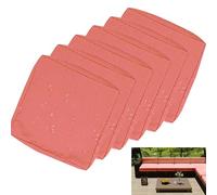 uyeoco Impermeable Exterior Funda de Cojín de Asiento de Sofá con Cremallera, Funda de cojín Impermeable para Sillas, Sofás y Muebles de Ratán en Patios y Jardines(R19,55x45x10cm(6pc))