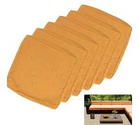 uyeoco Impermeable Exterior Funda de Cojín de Asiento de Sofá con Cremallera, Funda de cojín Impermeable para Sillas, Sofás y Muebles de Ratán en Patios y Jardines(R9,55x45x10cm(6pc))