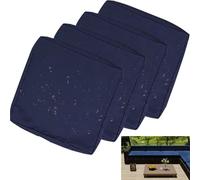 uyeoco Impermeable Exterior Funda de Cojín de Asiento de Sofá con Cremallera, Funda de cojín Impermeable para Sillas, Sofás y Muebles de Ratán en Patios y Jardines(R5,50x50x5cm(4pc))