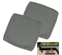 uyeoco Impermeable Exterior Funda de Cojín de Asiento de Sofá con Cremallera, Funda de cojín Impermeable para Sillas, Sofás y Muebles de Ratán en Patios y Jardines(R2,63x68x12cm(2pc))